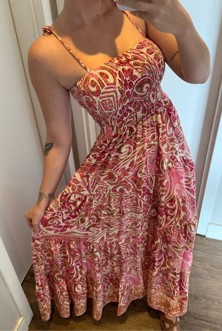 Vestido Seda alcinha Lara