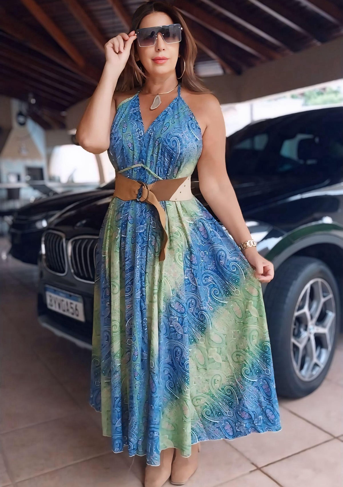 Vestido seda Andréia