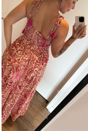 Vestido Seda alcinha Lara